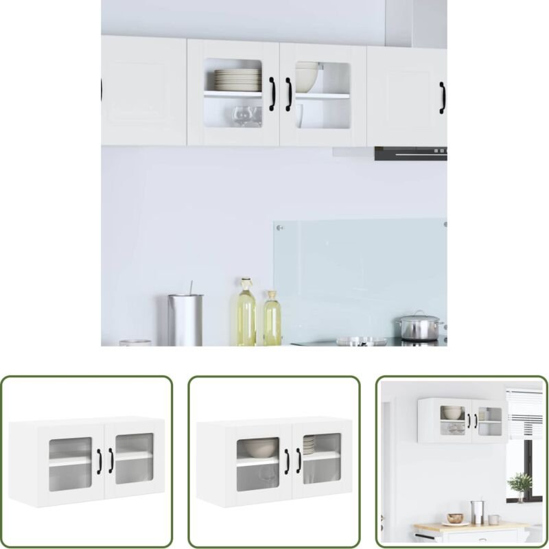 Küchenwandschrank - Küchenschrank Weiß 80 x 31 x 40 cm Holzwerkstoff