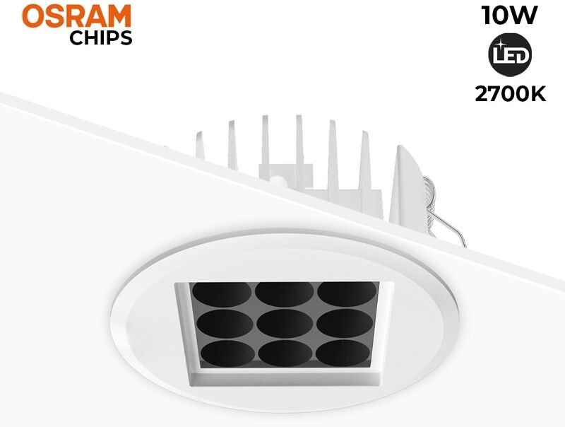 Downlight Led 10W 24º UGR18 Osram Chip
