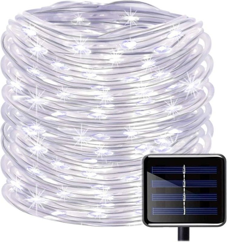 100 LED Solar-Lichterkette, wasserdicht, 12 m (39 Fuß) Kupferdraht-Lichterkette für den Außenbereich, ideal für Weihnach...