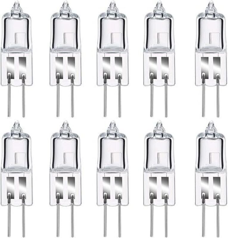 8er-Pack G4-Halogenlampen, warmweiß, 12 V, 20 W, 2800 K, 240 lm, dimmbar, G4-Halogenlampe, Lampensockellampe