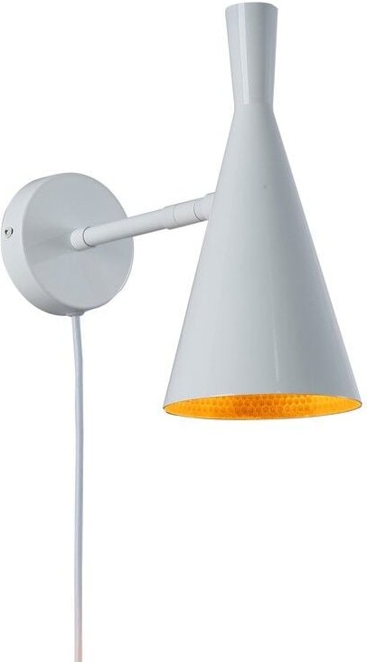 Schwenkbare Skandi Wandleuchte mit Kabel und Stecker E27