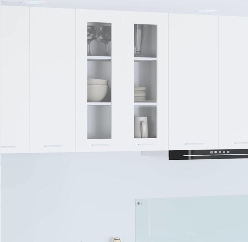 Hängeschrank mit Tür Riga Weiß 60 x 31 x 80 cm Holzwerkstoff vidaXL