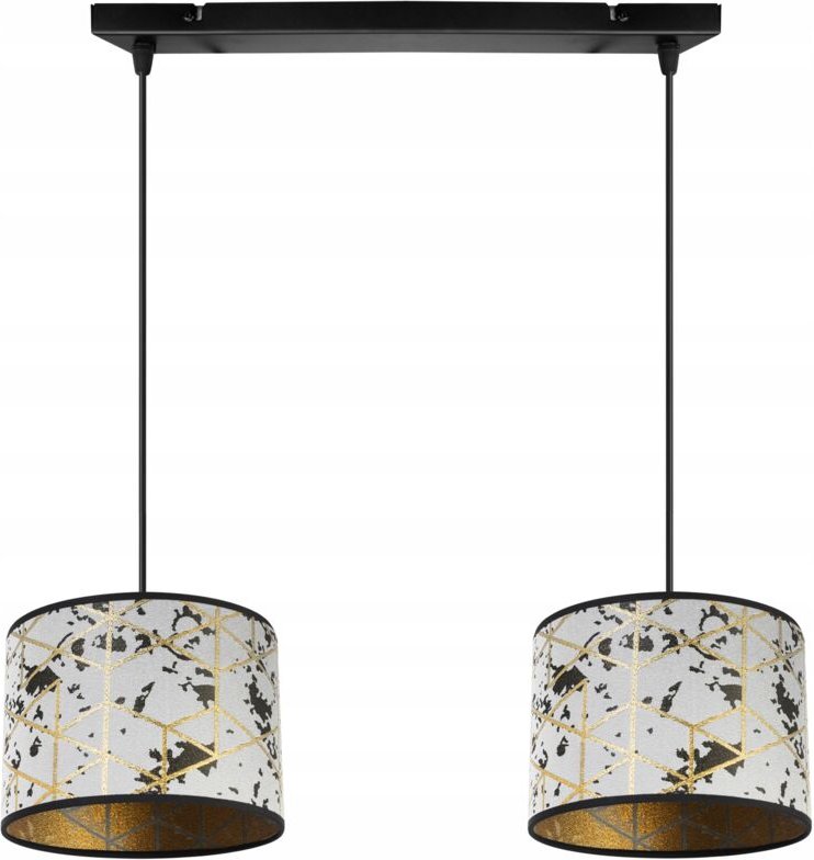 Hängelampe, Deckenleuchter, Lampenschirm, Goldmuster