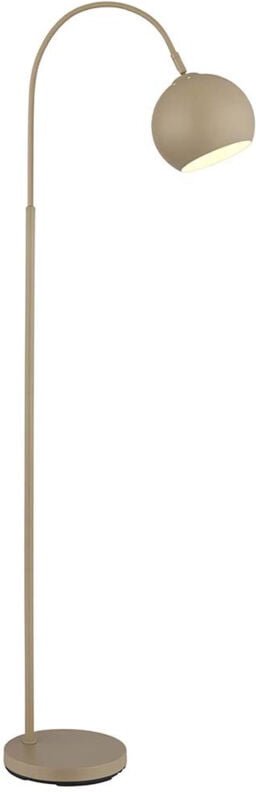 Globo Lighting - Stehleuchte Bogenstehlampe Stehlampe sandfarben Bogenlampe Wohnzimmer, Metall, 1x E27 Fassung, LxBxH 46...