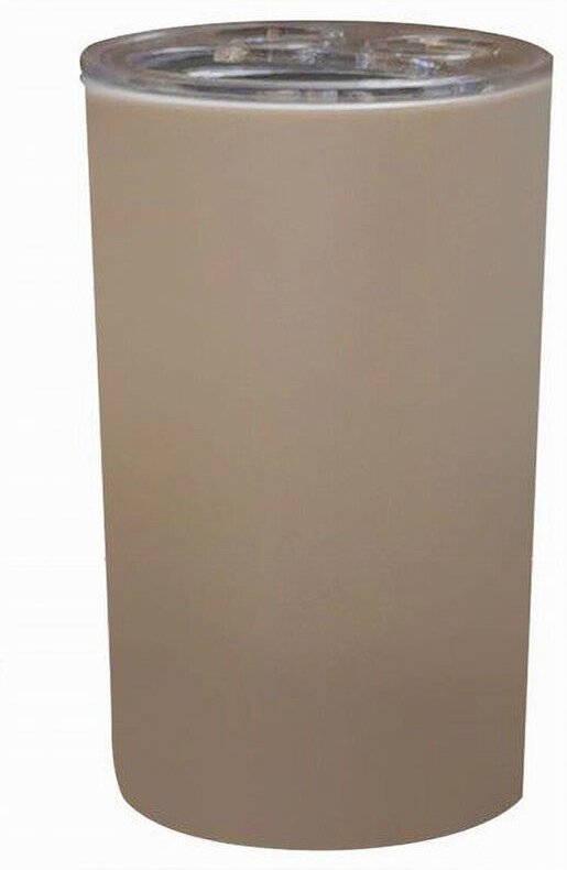 Trade Shop Traesio - Trade Shop - Zahnbürstenhalter Zahnpasta Glas Badezimmermöbel Zubehör Taubengrau 3 Löcher 79190 -