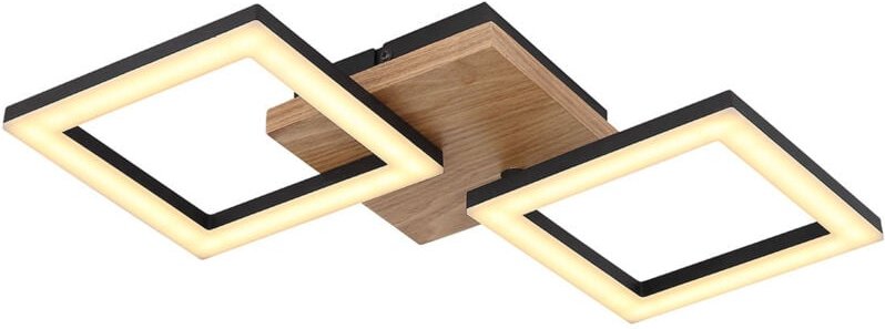 Globo - deckenleuchte - Kerry - schwarz - metall - led - 67280-18