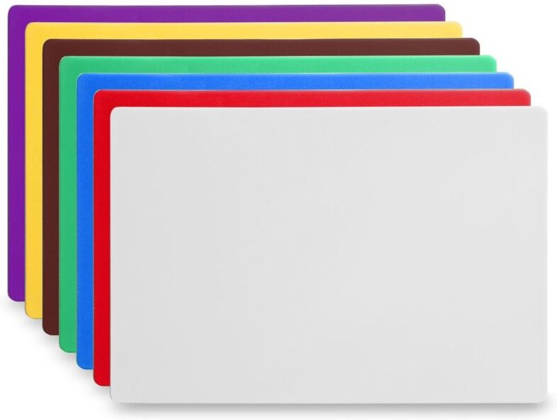 Schneidbretter haccp 450x300, Weiß, 450x300x(H)13mm - Hendi