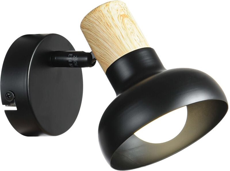 Arezzo Wandleuchte 1xE14 schwarz LP-1420/1W BK Light Prestige