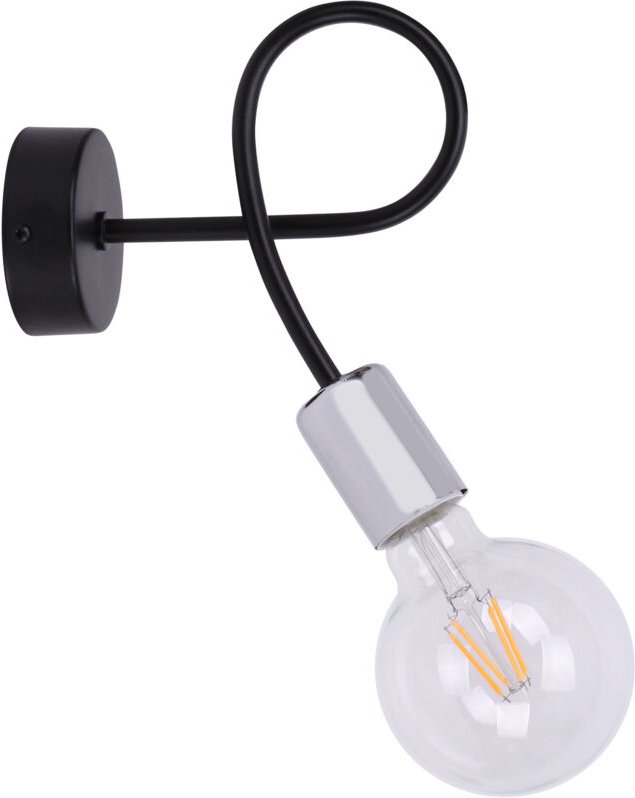 Moderne EDISON WALL-Lampe, Chrom-LED-Leuchte