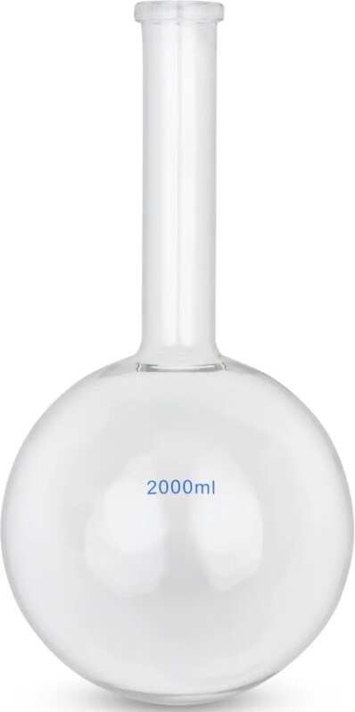 Steinberg Systems - Rundkolben 2000 ml langer Hals Borosilikatglas 3.3 bis 160 °c