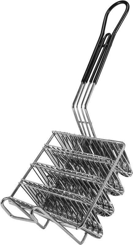 Woosien - Fritteusenkorb, Schalenfritteuse, fasst 4 Fritteusenhalter, Korb mit Griff und Ständer