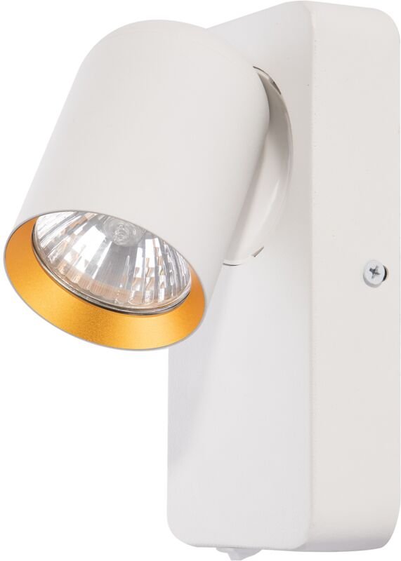 Andy 1xGU10 Wandleuchte Weiß + Gold