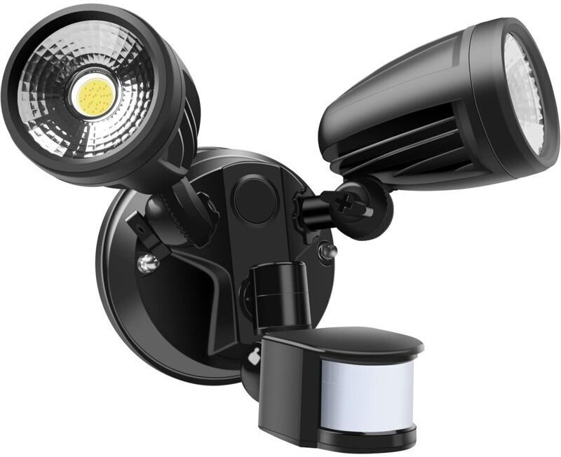 2200 lm LED-Sicherheitsleuchte, 30 W Außenleuchte mit Bewegungsmelder, einstellbare Farbtemperatur 3000 K/4000 K/5000 K,...