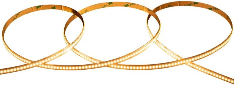 Efectoled - LED-Streifen 24V smd 252 LED/m 5m 12W/m 1200lm/m Breite 8mm FreeCut IP20 CRI90 2700K Warmweiß