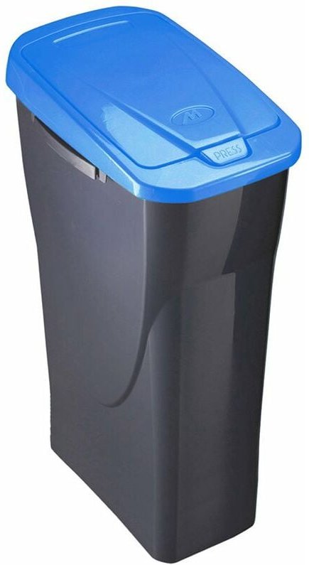 Habitex - Eimer mit Deckel 15lt ecobin mit Deckel blau 42x31x20cm mondex