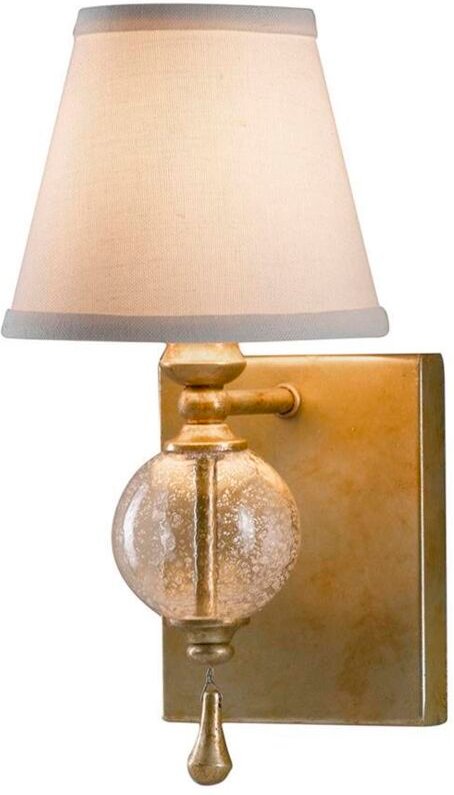 Argento - 1 Licht Wandleuchte für Innenkerzen Oxidiertes Silberblatt, E14 - Elstead