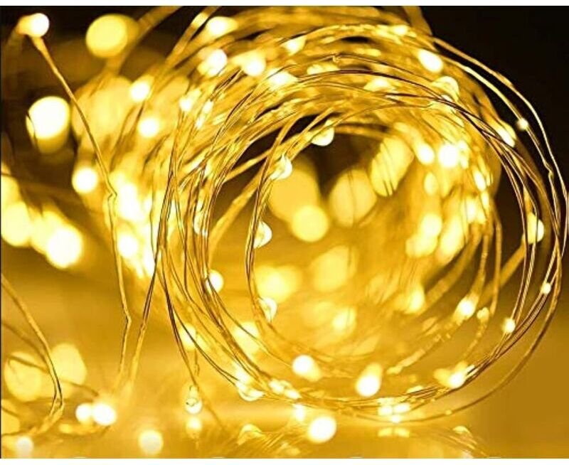 Eine weitere Weihnachtsdekoration: Wasserdichte Solar-Lichterkette mit 100 LEDs aus Kupferdraht, magisch und sternenklar...