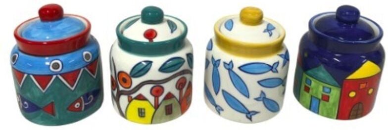 Dekorative Zuckerdose aus Keramik, elegantes Küchendesign, perfekt für Kaffee, Tee und mehr, Lavendel- und Oliven-Stil.