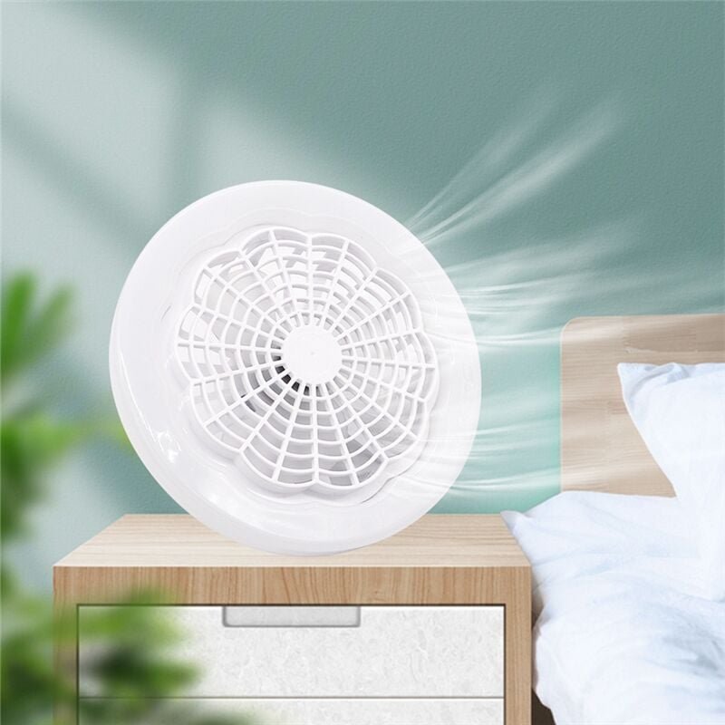 Tlily - led Smart Fan Licht Decke 30W Fernbedienung Innen Leise Schlafzimmer Küche Dekor Lampe Fans-Weiß