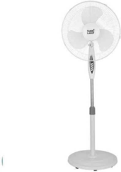 Ventilator De Pie Bise Blanc 3 Vel 45w Regx43x40cm Oszillierend 3 weiße Flügel / Erdbeben & Zeitschaltuhr - Fabrilamp