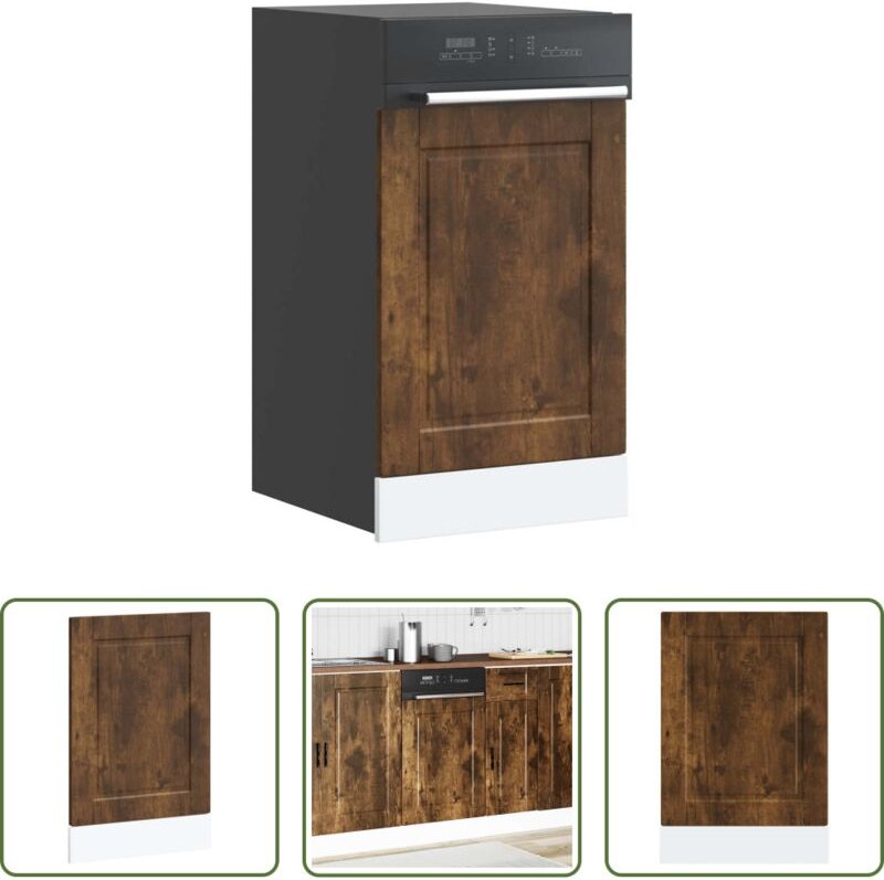 vidaXL Küchenblende - Geschirrspülerblende Porto Räuchereiche 45x1,5x67 cm