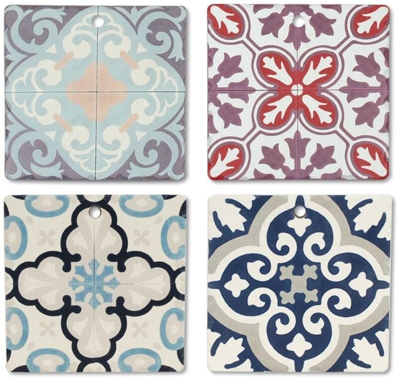 Signes Grimalt - Bauherren Küche Hydraulik Salvamantel 4U Multicolor -Untersetzer 11x11x1cm 10634