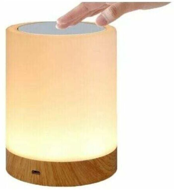 Luce notturna a led, lampada touch da comodino con controllo touch e ricaricabile tramite usb e cambio colore 13 rgb con...