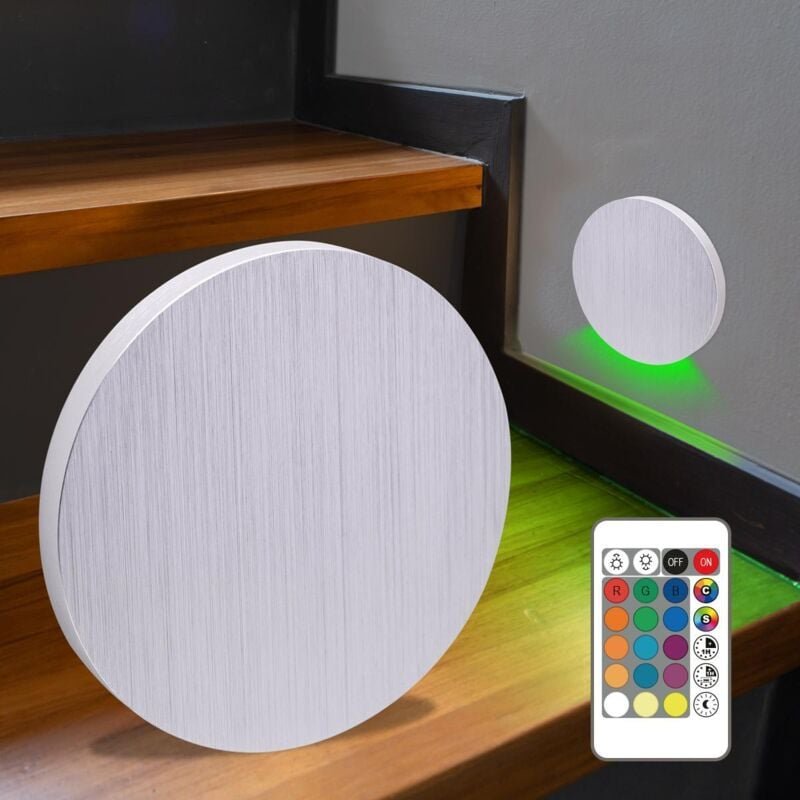 LED Treppenleuchte IP44 Alu-gebürstet - Lichtfarbe: RGB+CCT 2W - Lichtaustritt: Kato