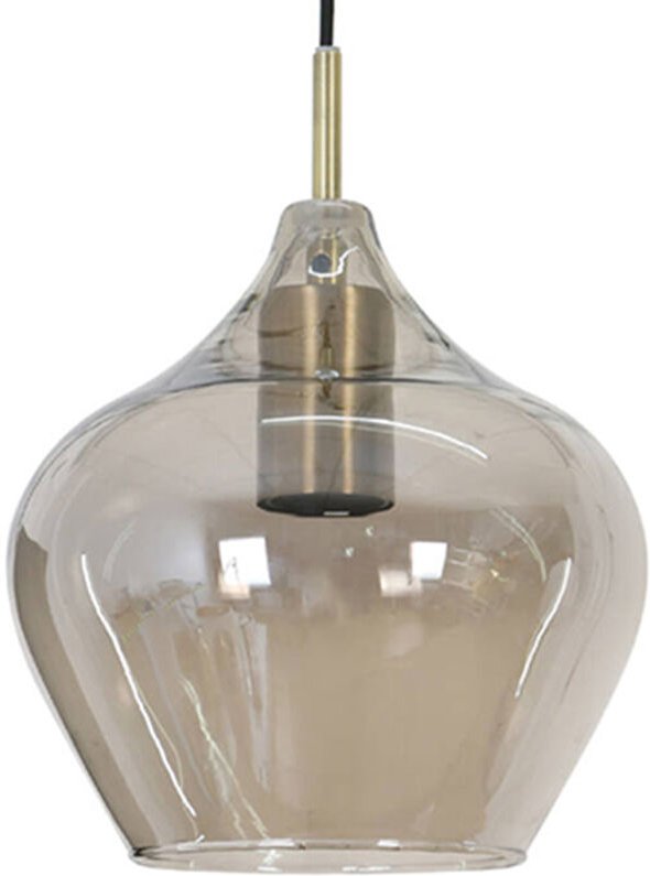 Light&living - hängeleuchte - Rakel - bronze - glas - ø 20cm -