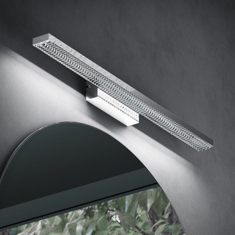 Spiegelleuchte 60cm led Badlampe Spiegellampe, 6000K Badezimmer Lampe led Wandleuchte Chrom 14W Leuchtschein
