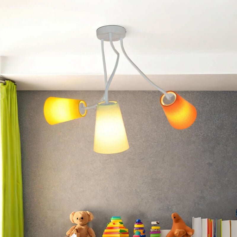 Licht-erlebnisse - Flexible Deckenlampe Orange Gelb Grün bunt Kinderzimmer