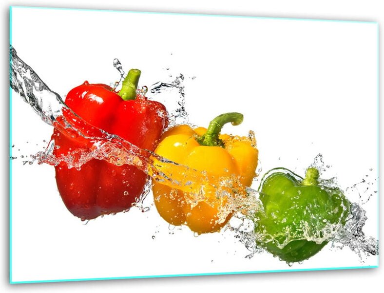 Glashakkungsbrettänder 40x30 Paprika