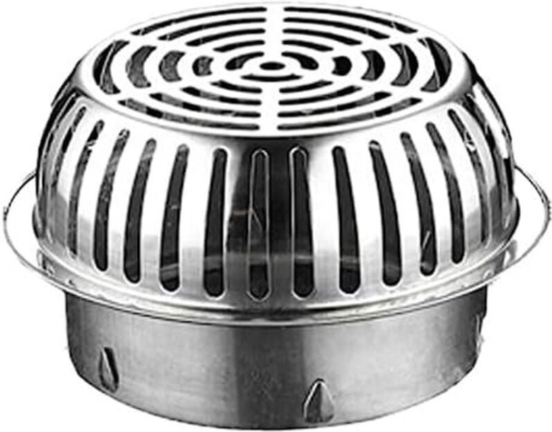 21,5 × 21,5 × 11,8 cm)Verstopfungssicherer Bodenablauf aus Edelstahl, Dachrinnenfilter in mehreren Größen, Geeignet für ...
