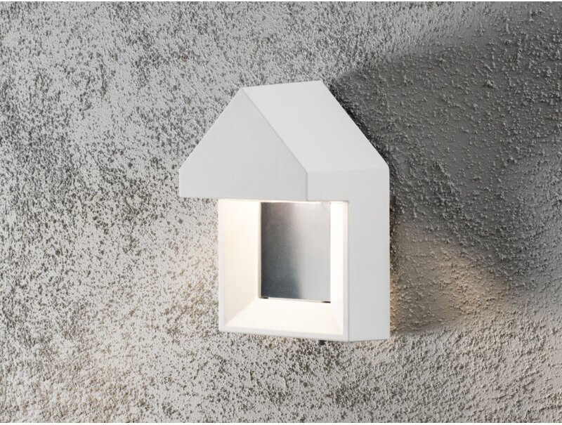Konstsmide - Edle Wandleuchte cosenza, weiß, 5 Watt hp-led, 400 Lumen, IP54