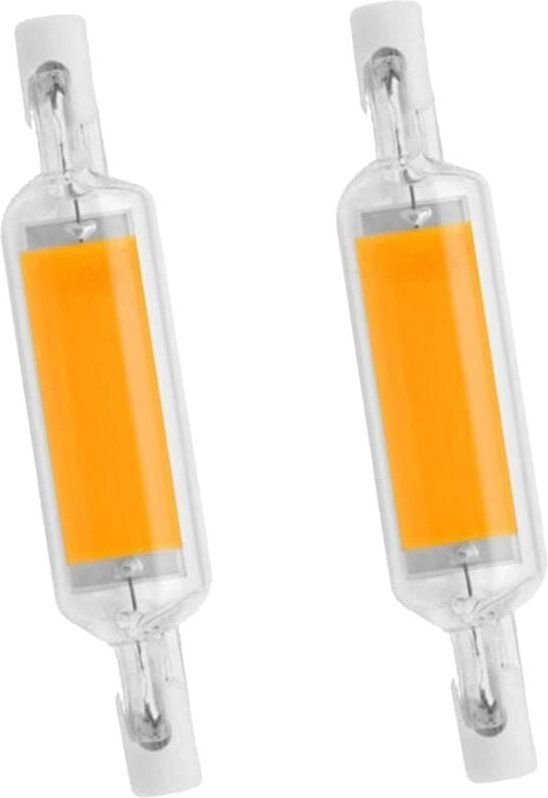 R7s 78 mm LED-Lampe, 10 W, doppelseitig, LED-COB-Flutlicht, Warmweiß 3000 K, R7s-Strahler, 110–140 V, für Landschaftsbel...