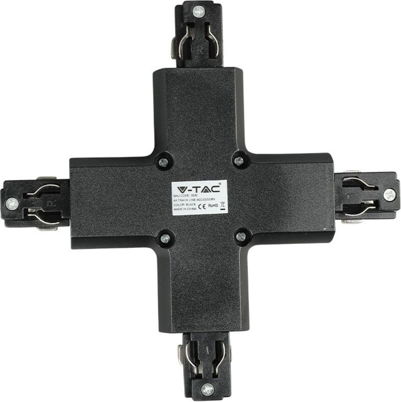 LED-Schienenleuchten - Stromschienenanschluss 4X - IP20 - Schwarz