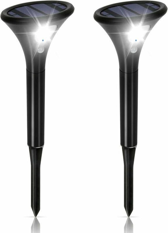 Solar-Außenlampe mit Bewegungsmelder, wasserdicht IP65, Solar-Außenbeleuchtung, kabellos, verstellbar, Sicherheitsleucht...