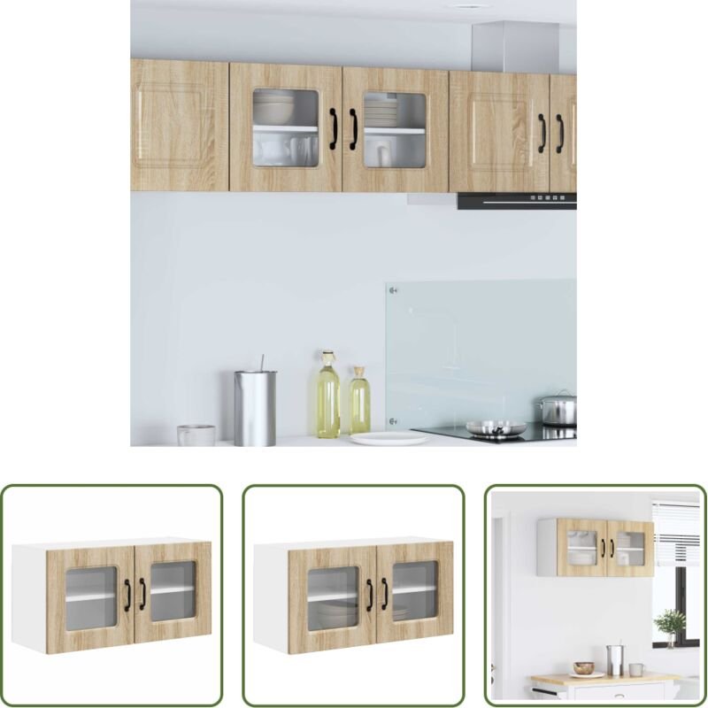 Küchenwandschrank - Küchenschrank Kalmar Sonoma-Eiche 80 x 31 x 40 cm Holzwerkstoff