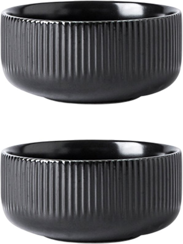 Set aus 2 Salatschüsseln, große Servierschüssel, tiefe Küchenschüssel, Keramikschüssel-Set für Suppen und Müsli, spülmas...