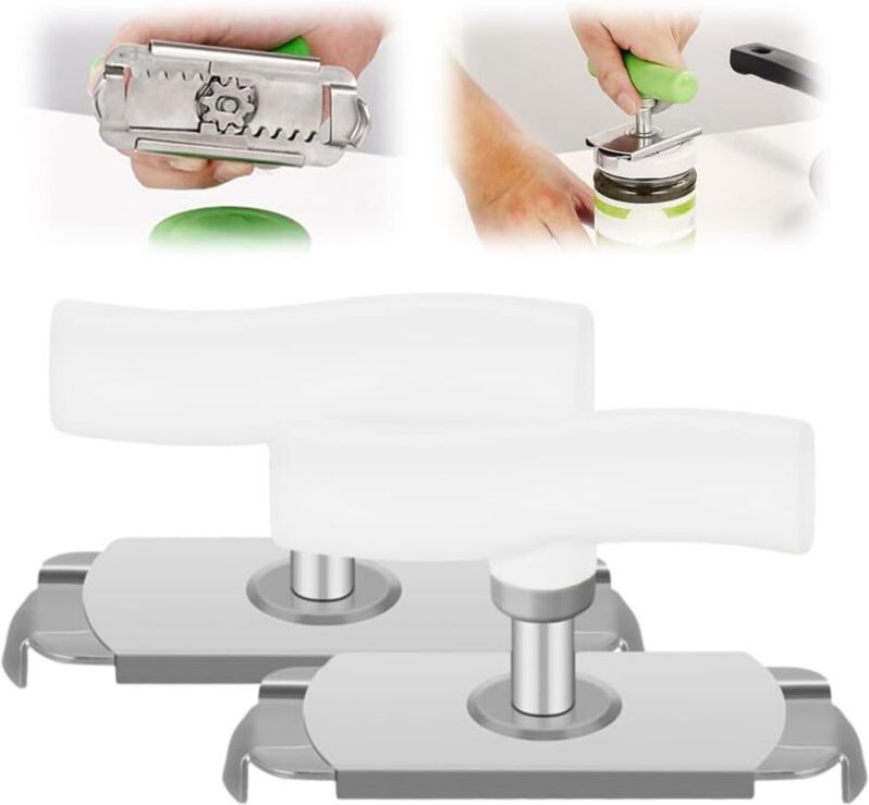Verstellbarer Multifunktions-Flaschenöffner, Dosenöffner, leicht zu öffnender Deckelöffner mit verstellbarem Griff, robu...