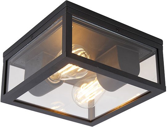 Industrielle Deckenleuchte schwarz IP44 - Charlois