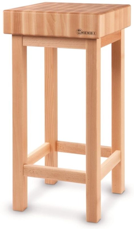 Hölzerner Hackklotz aus Buchenholz 50x40x85 mm - Hendi 505694