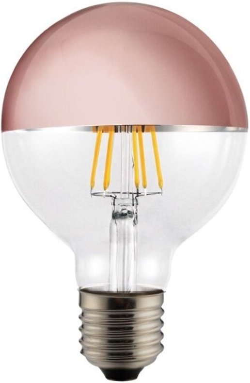 G95 bronzefarbene 6-W-LED-Glühbirne mit Spiegeleffekt