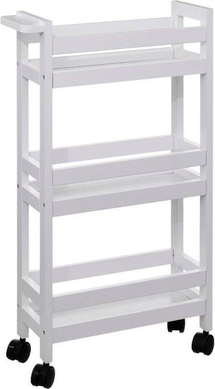 5five Simply Smart - Servierwagen mit rollen 3 ebenen colorama weiß baumwolle - 5five