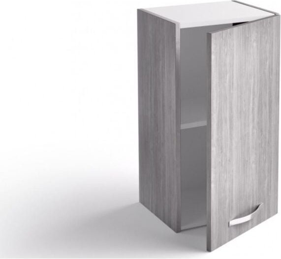 Küchenwandelement 40x33x72 cm aus isländischem grauem Holz mit einer Tür – Massa