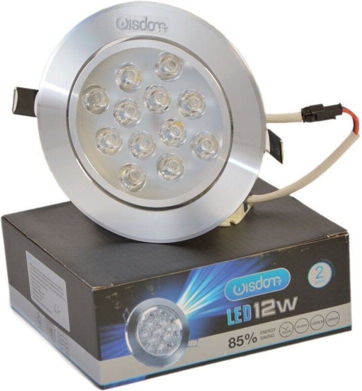 Trade Shop Traesio - Trade Shop - 12W verstellbarer Einbau-LED-Strahler, weißes Licht, Deckenbeleuchtung -