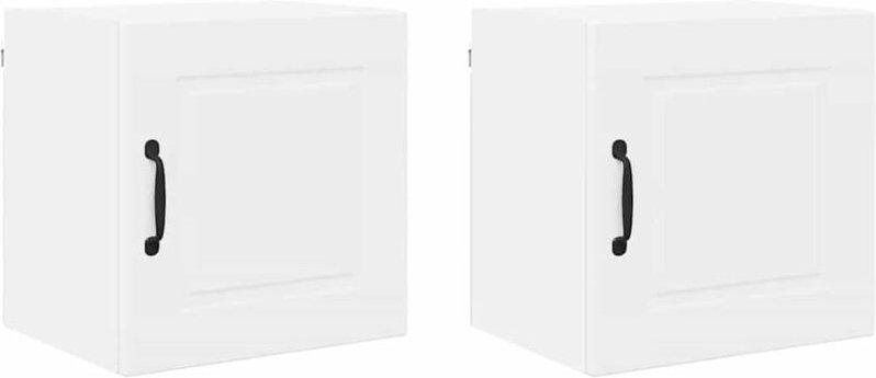 Küchenwandschrank 2 pcs Weiß 40 x 31 x 40 cm Holzwerkstoff vidaXL