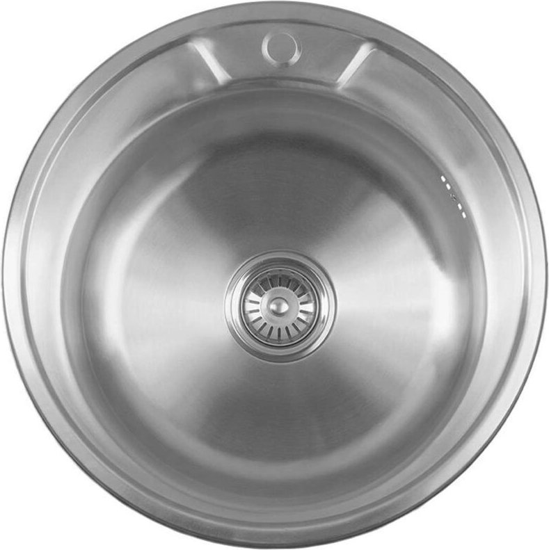 Thumbnail - Abwäschen - Spülbecken, Durchmesser 51 cm, Edelstahl AQ051B - Aqualine