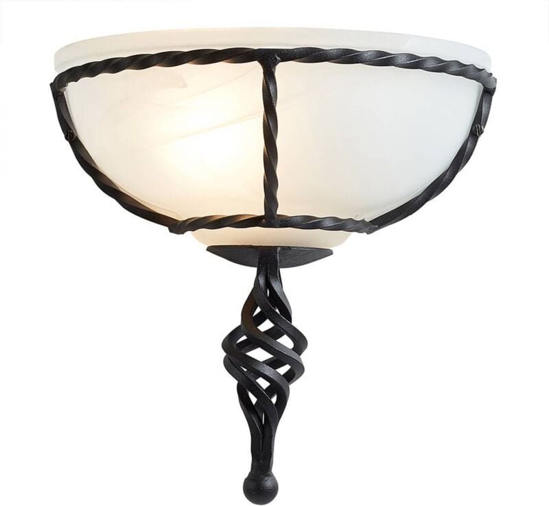 Elstead - Pembroke - 1 leichte Innenwand-Uplighter Schwarz, E27