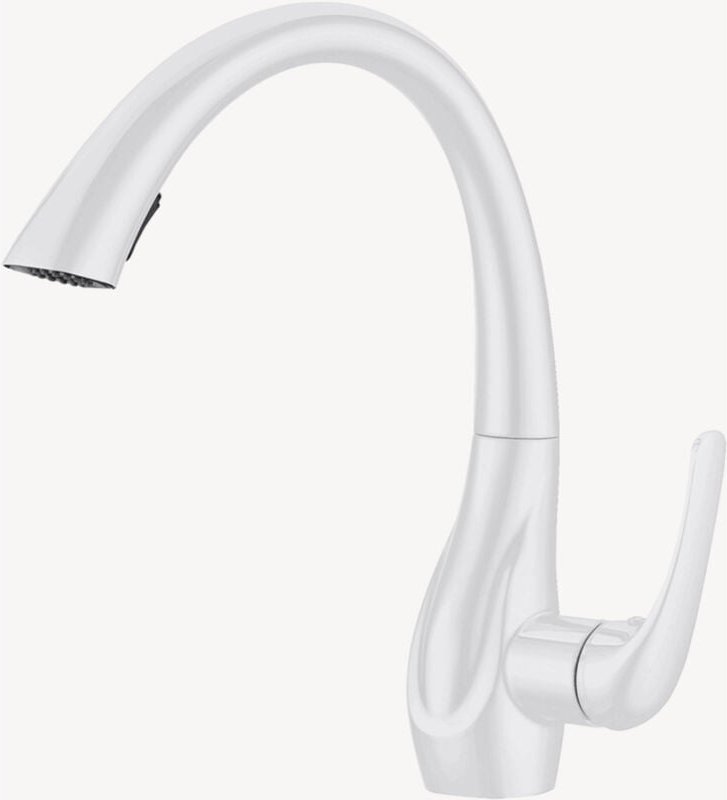 Küchenarmatur Mischbatterie Weiß - Tijuana